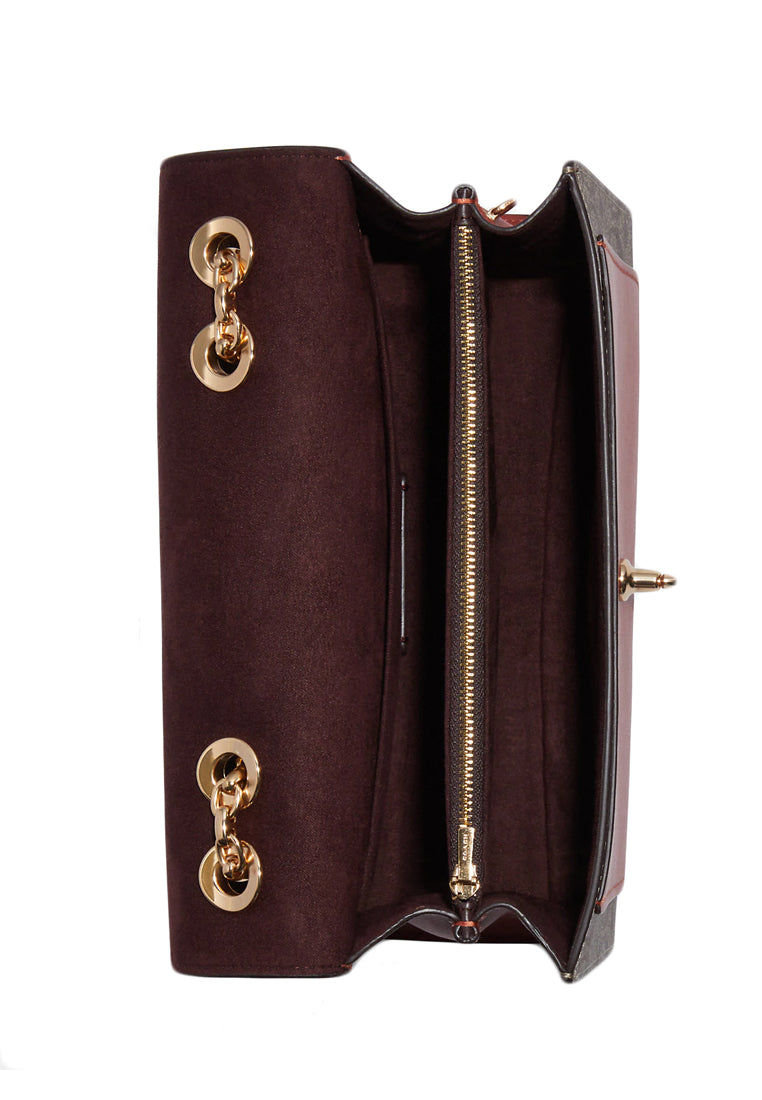 Coach Lane Shoulder Bag In Signature Canvas - Brown/Terracotta