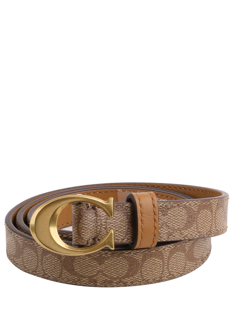 Coach Women Signature Buckle Belt 18MM - Brown