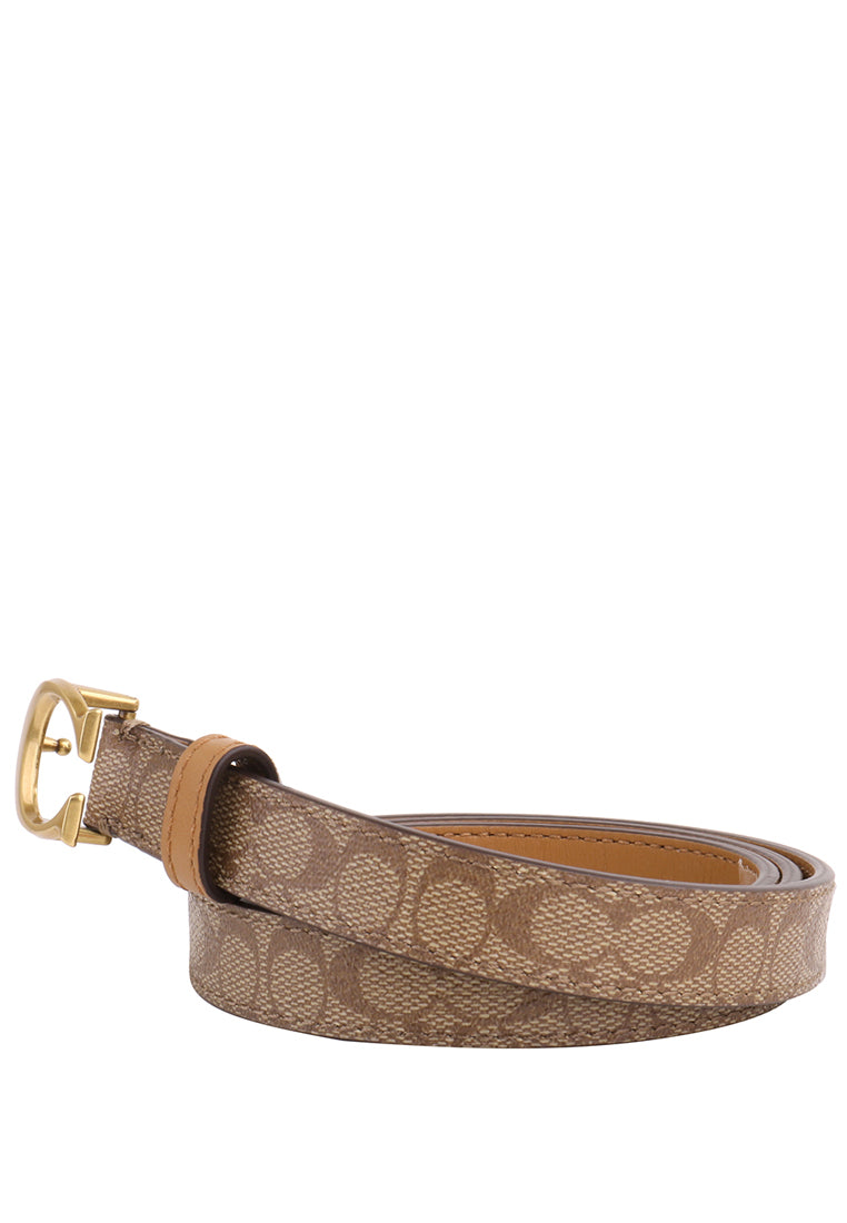 Coach Women Signature Buckle Belt 18MM - Brown