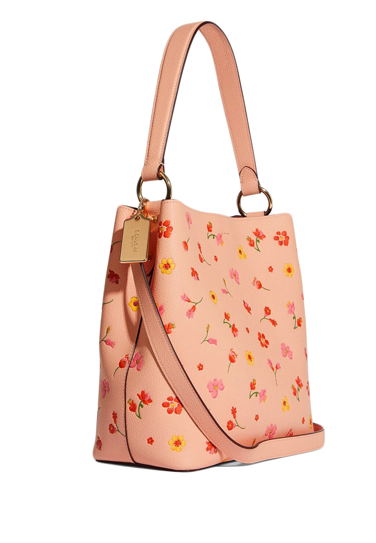 Coach Town Bucket Bag With Mystical Floral Print - Faded Blush