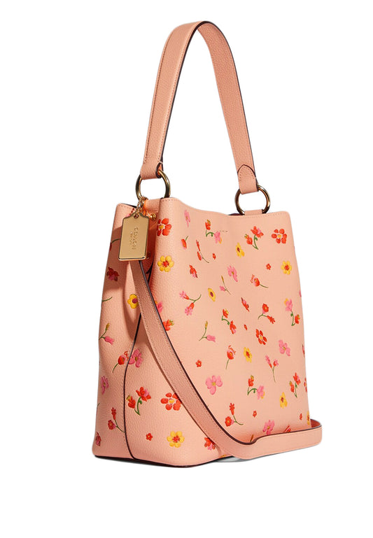 Coach Town Bucket Bag With Mystical Floral Print - Faded Blush