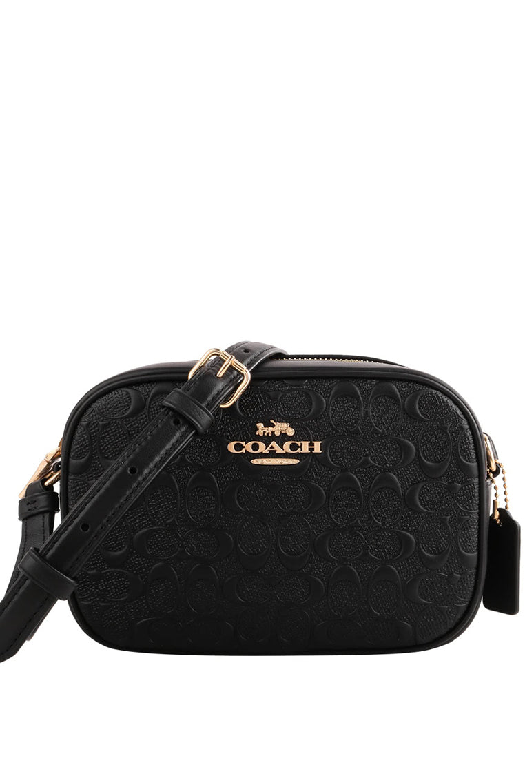 Coach Mini Jamie Camera Bag In Signature Leather - Black