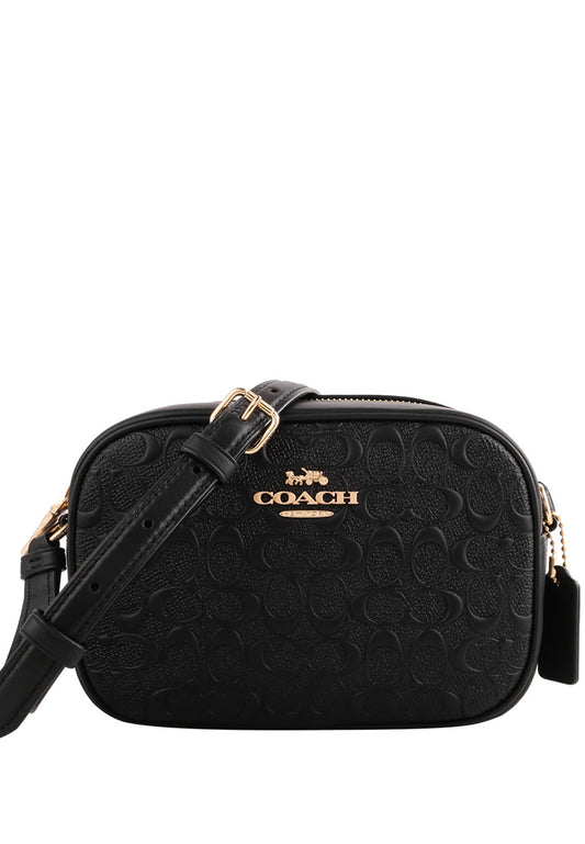 Coach Mini Jamie Camera Bag In Signature Leather - Black