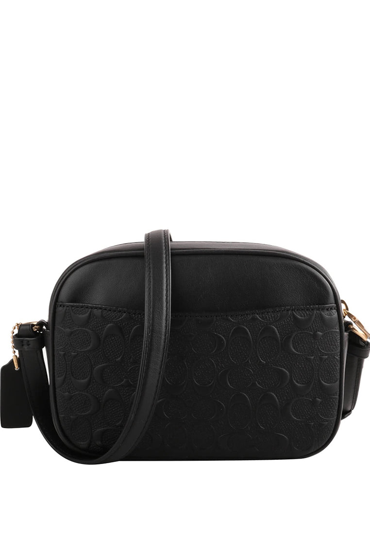 Coach Mini Jamie Camera Bag In Signature Leather - Black