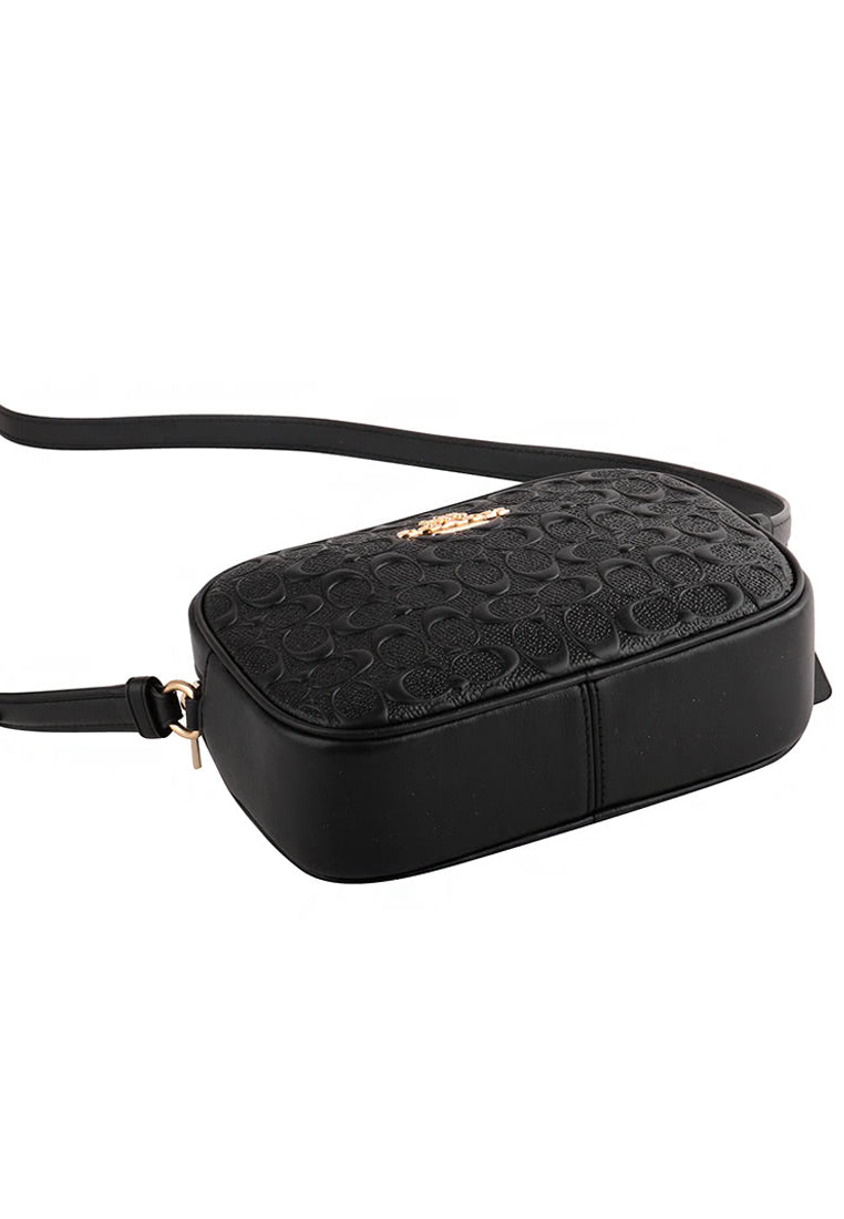 Coach Mini Jamie Camera Bag In Signature Leather - Black