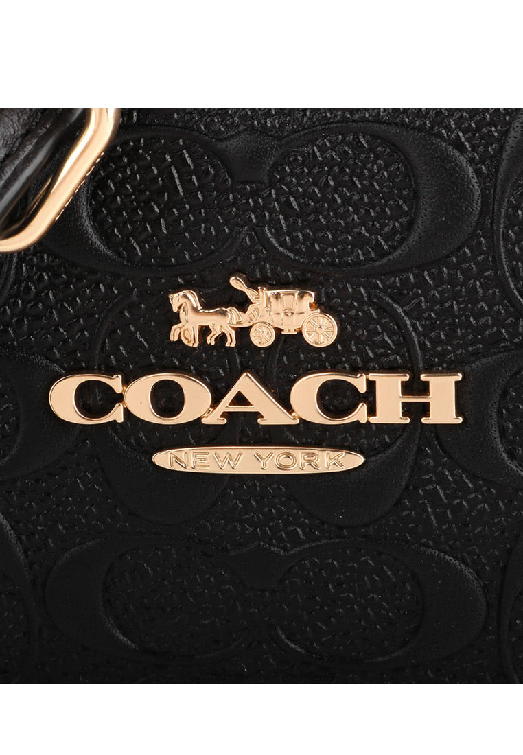 Coach Mini Jamie Camera Bag In Signature Leather - Black