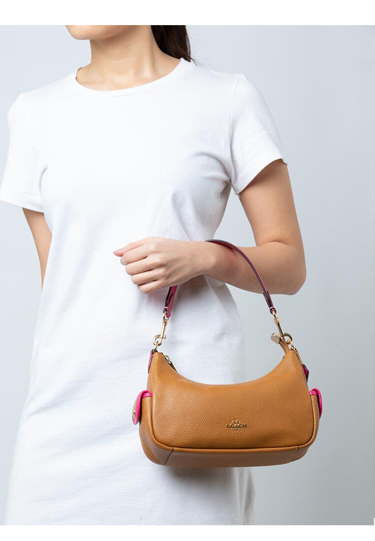 Coach Pennie Shoulder Bag 25 - Brown/Pink