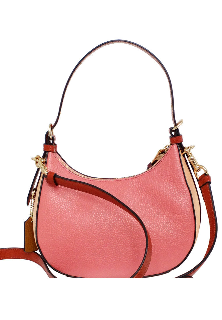Coach Kleo Hobo In Colorblock - Faded Blush/Multi