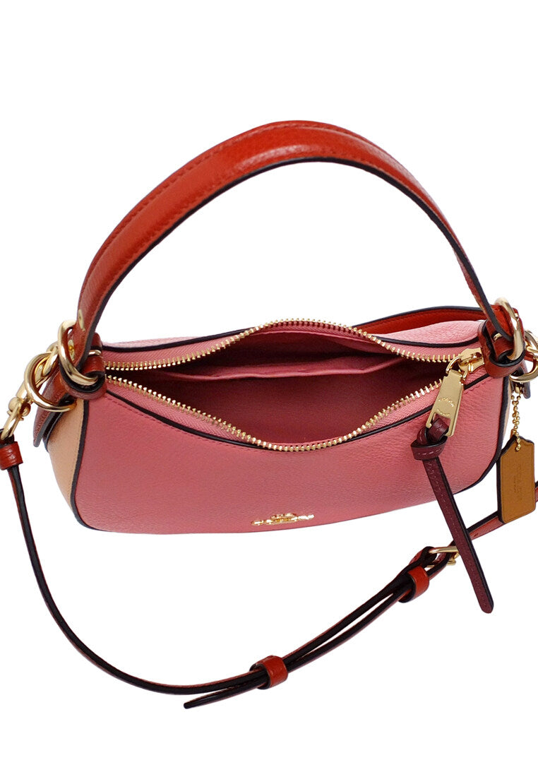 Coach Kleo Hobo In Colorblock - Faded Blush/Multi