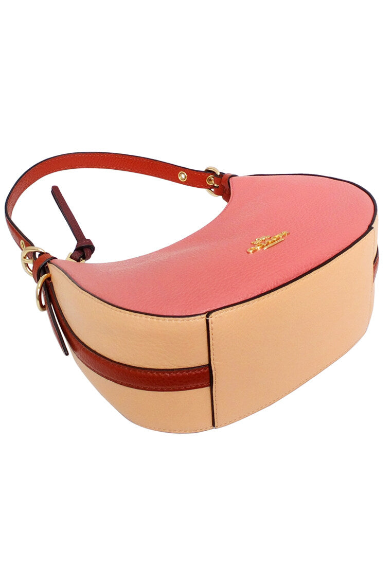 Coach Kleo Hobo In Colorblock - Faded Blush/Multi