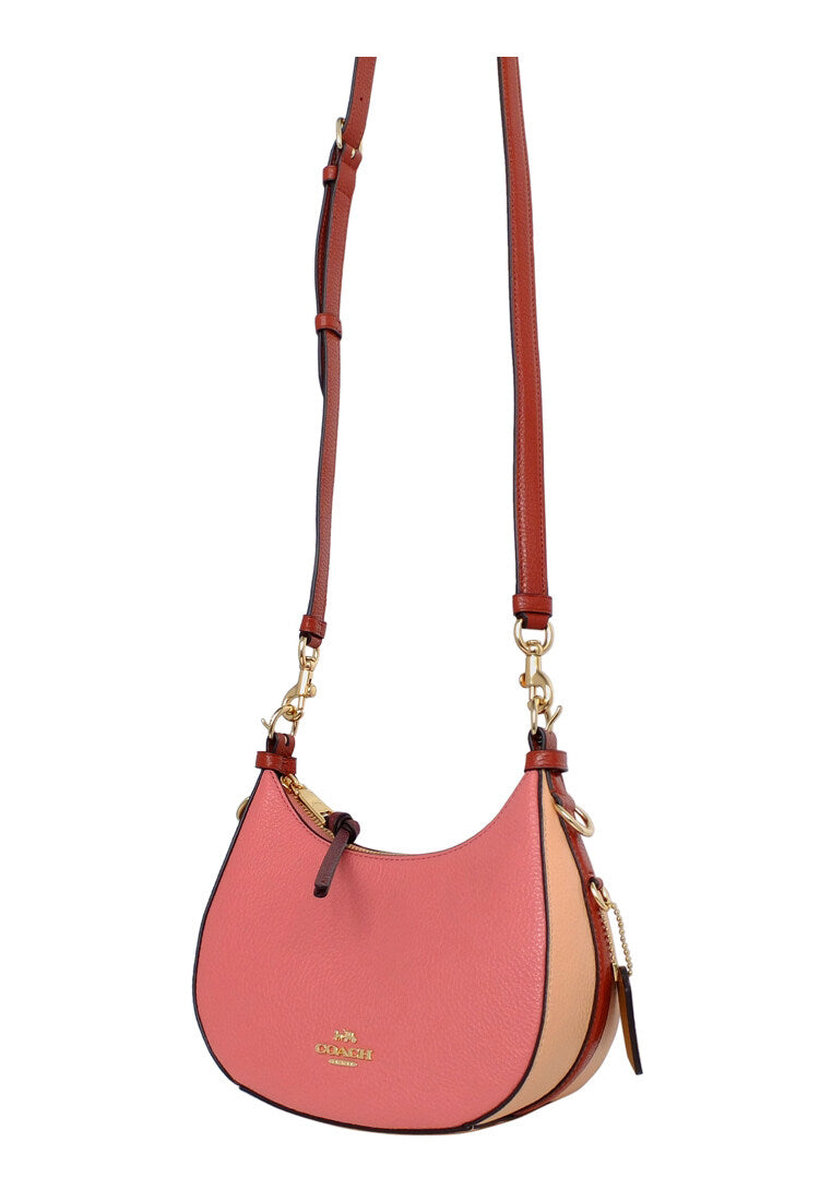 Coach Kleo Hobo In Colorblock - Faded Blush/Multi