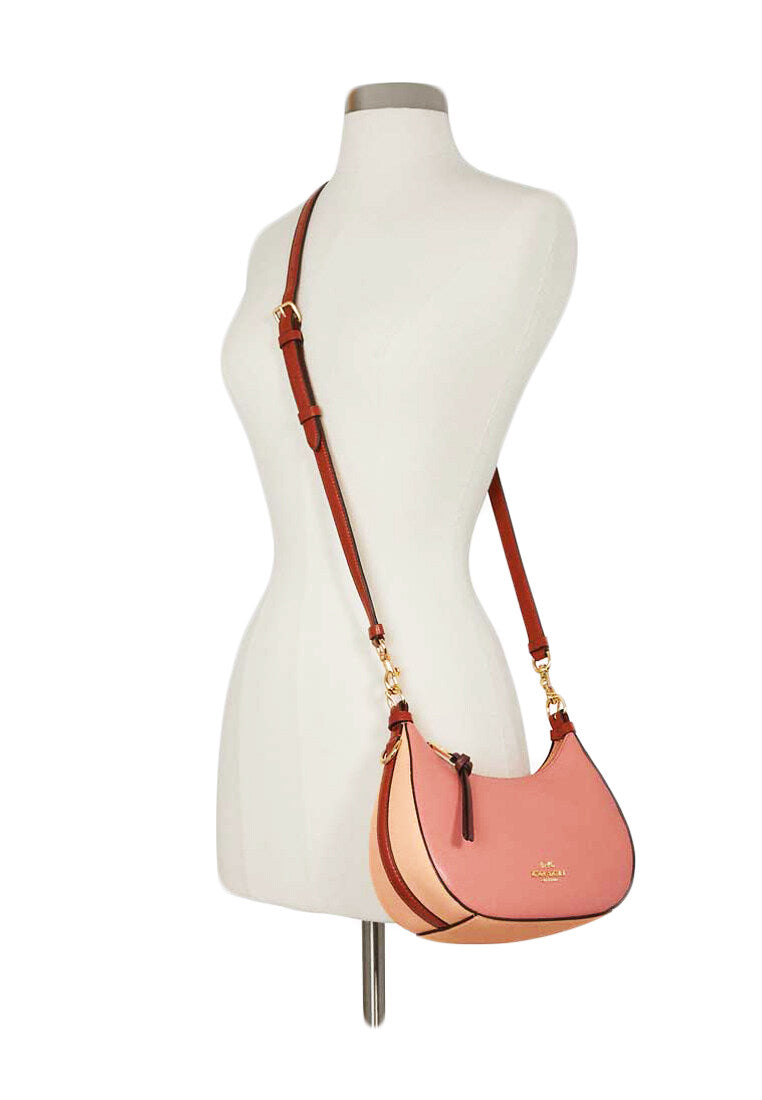 Coach Kleo Hobo In Colorblock - Faded Blush/Multi