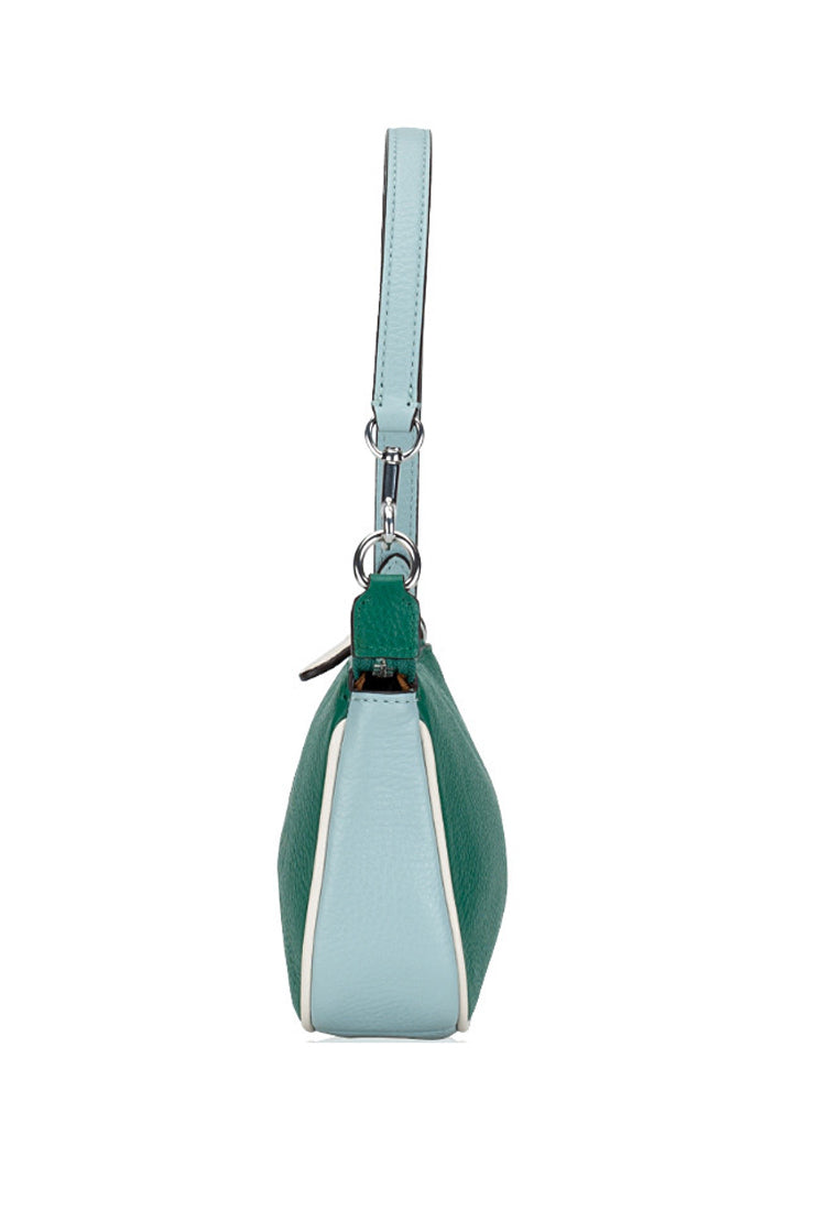 Coach Nolita 19 In Colorblock With Horse And Carriage - Green
