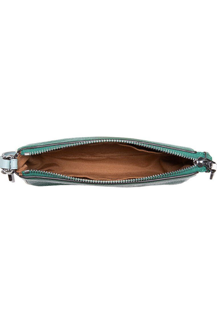 Coach Nolita 19 In Colorblock With Horse And Carriage - Green