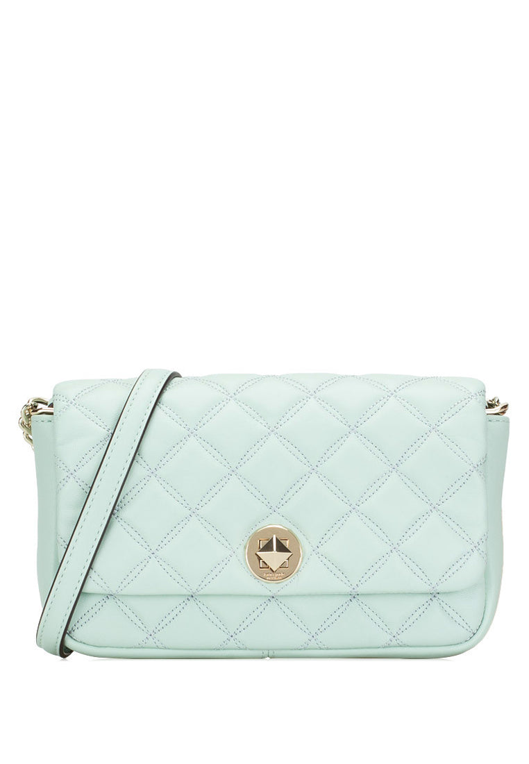 Kate Spade Natalia Flap Turnlock Crossbody Bag - Crystal Blue