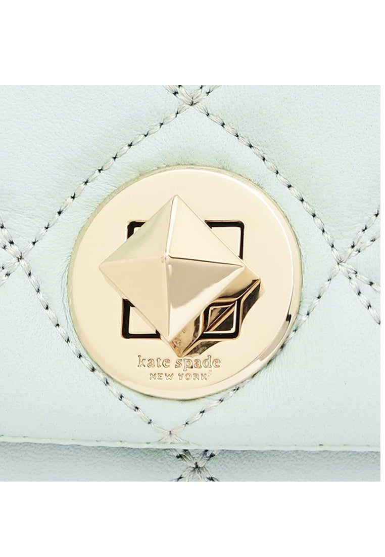 Kate Spade Natalia Flap Turnlock Crossbody Bag - Crystal Blue