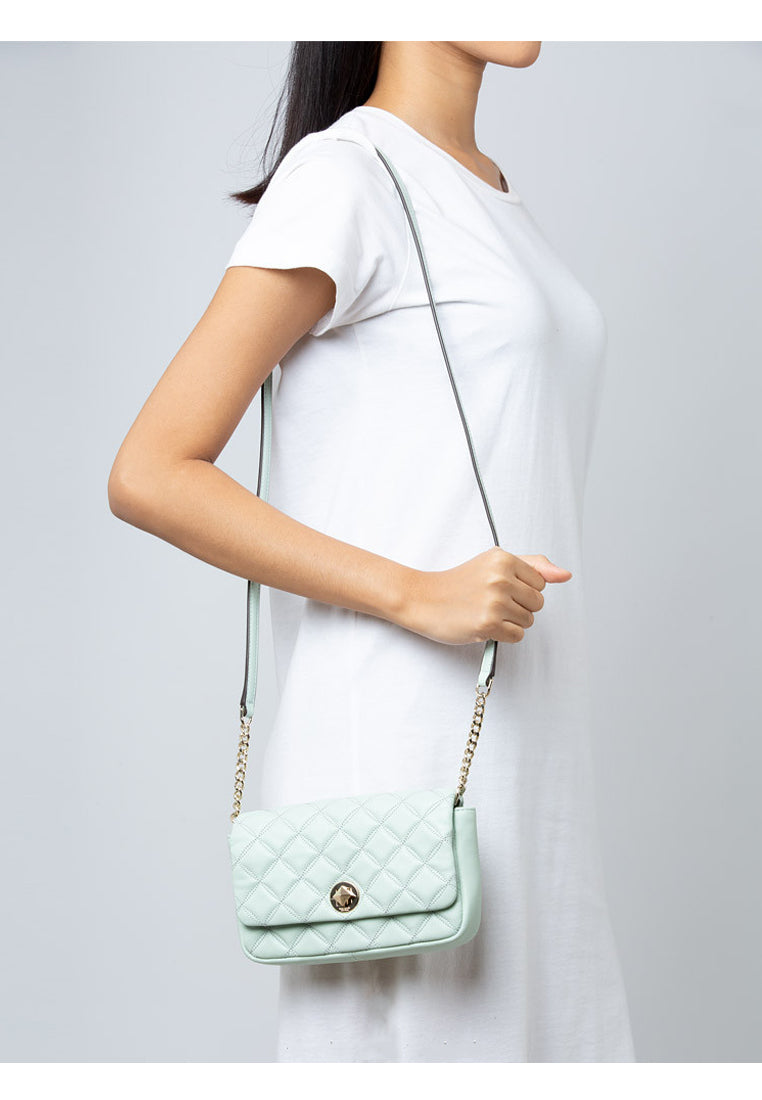 Kate Spade Natalia Flap Turnlock Crossbody Bag - Crystal Blue