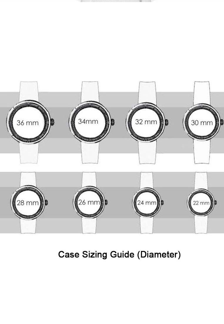 HOT Watch Case Size Chart Chart Watch Diameter For Wrist Size