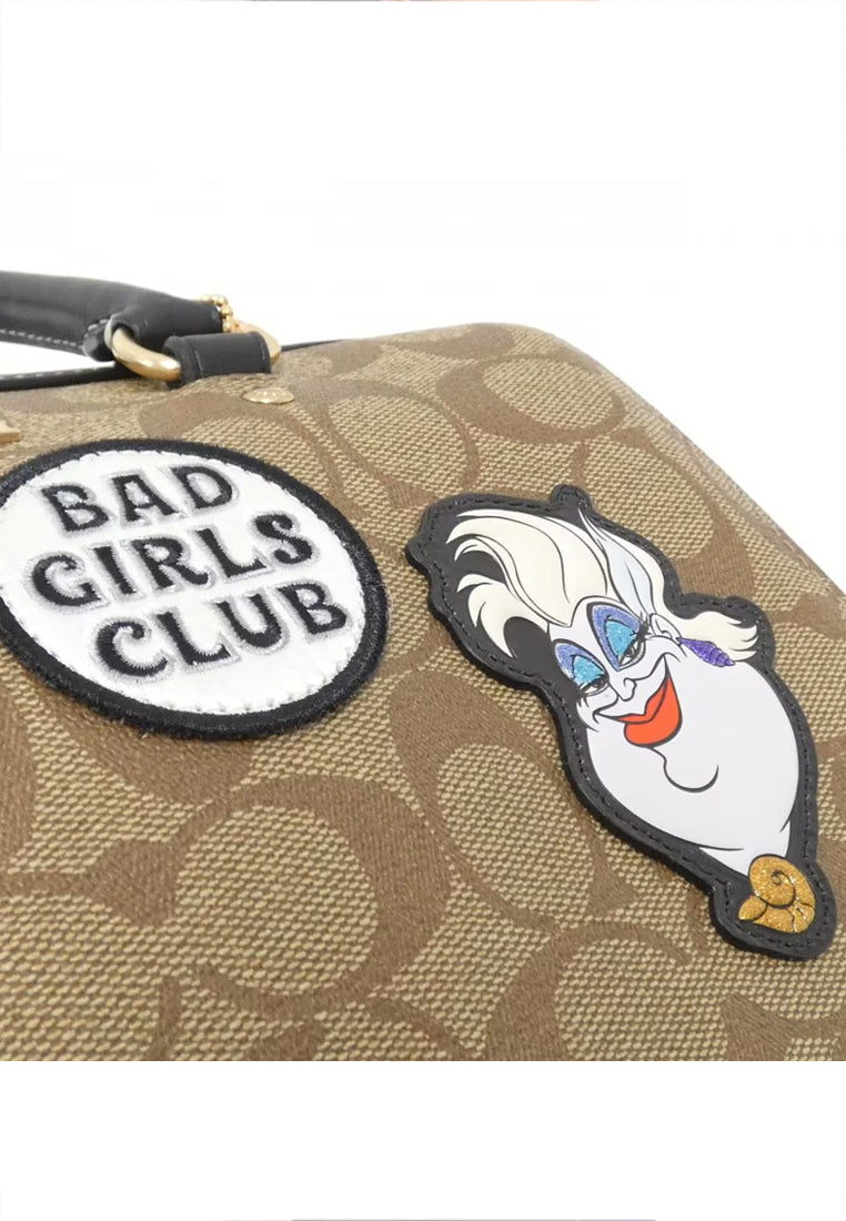 Coach Disney X Coach Rowan Satchel In Signature Canvas With Patches - Brown/Multi