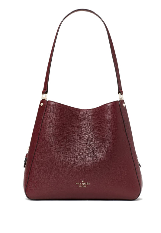 Kate Spade Leila Medium Triple Compartment Shoulder Bag - Cherrywood