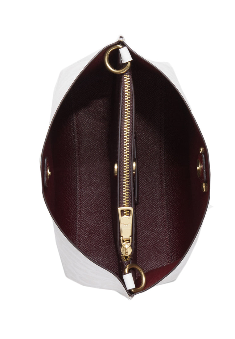 Coach Mollie Bucket Bag 22 In Signature Canvas - Glacierwhite