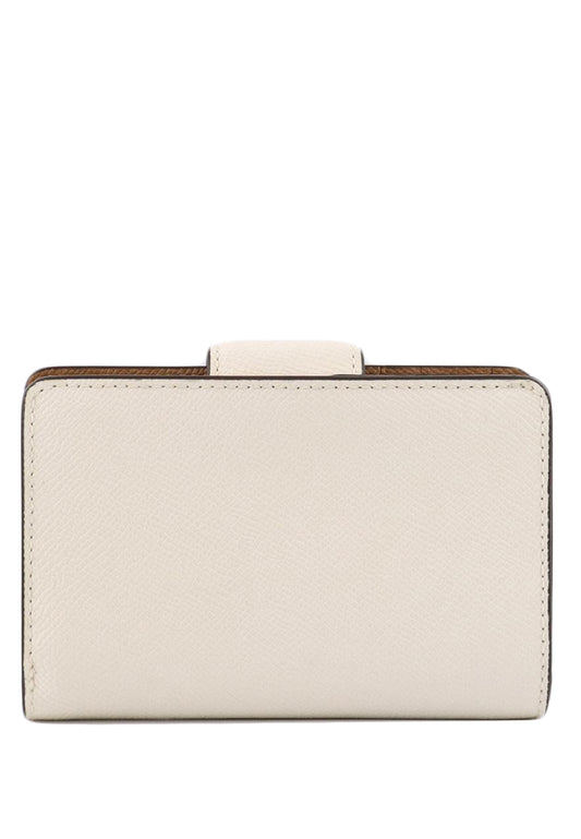 Coach Medium Corner Zip Wallet - White
