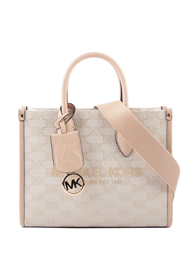 Michael Kors Mirella Small Logo Crossbody - Natural