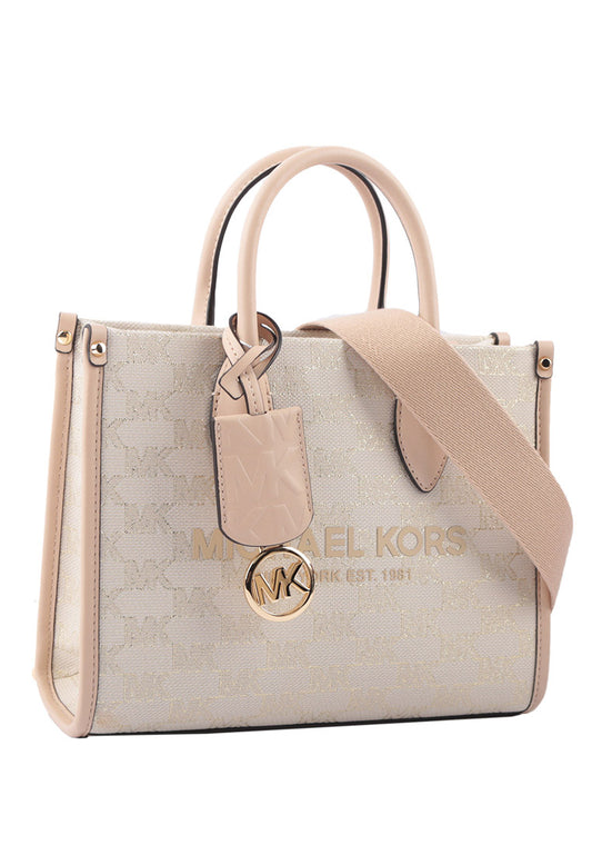 Michael Kors Mirella Small Logo Crossbody - Natural