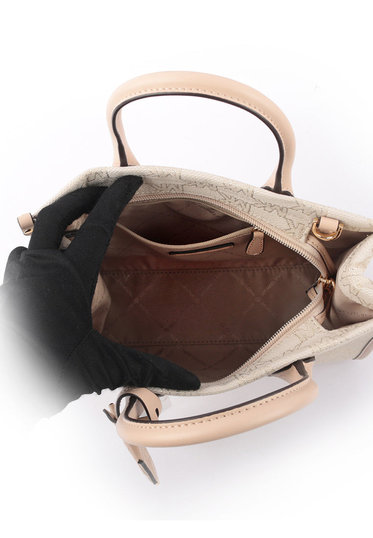 Michael Kors Mirella Small Logo Crossbody - Natural