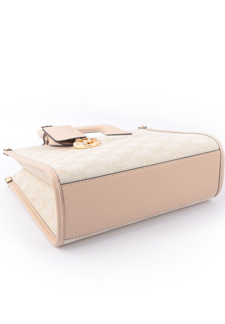 Michael Kors Mirella Small Logo Crossbody - Natural
