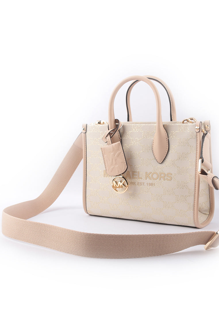 Michael Kors Mirella Small Logo Crossbody - Natural