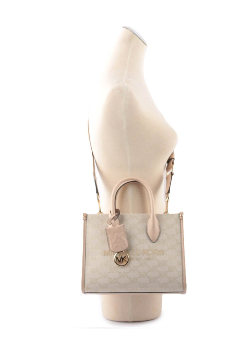 Michael Kors Mirella Small Logo Crossbody - Natural