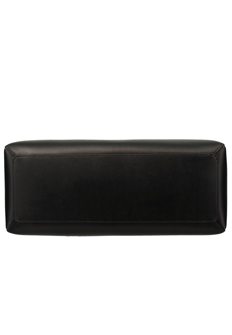 Michael Kors Reed Large Logo Belted Satchel - Vanilla/Black