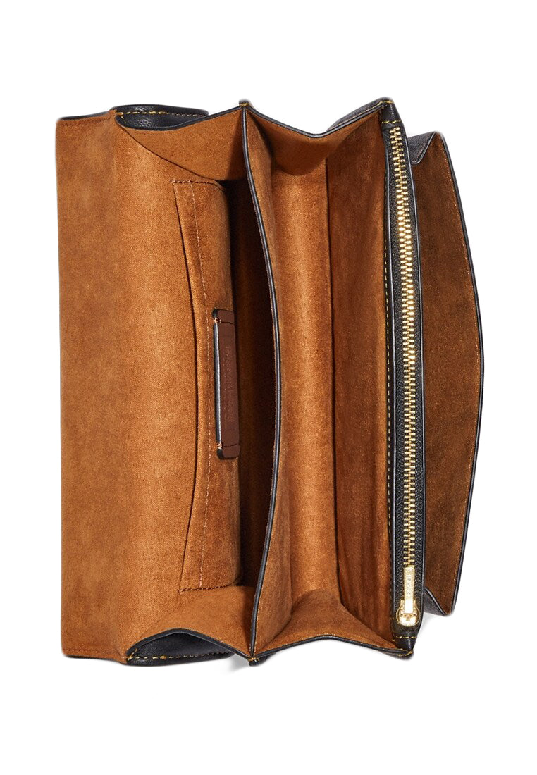 Coach Klare Crossbody In Blocked Signature Canvas - Light Brown/Dark Brown