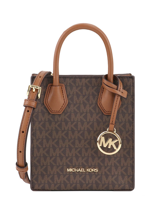 Michael Kors Mercer Extra-Small Signature Crossbody Bag - Brown