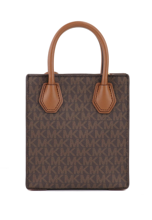 Michael Kors Mercer Extra-Small Signature Crossbody Bag - Brown