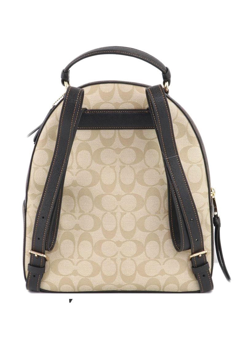 Coach Jordan Backpack Coach Jordyn Backpack In Blocked Signature Canvas - Light Brown/Black ...