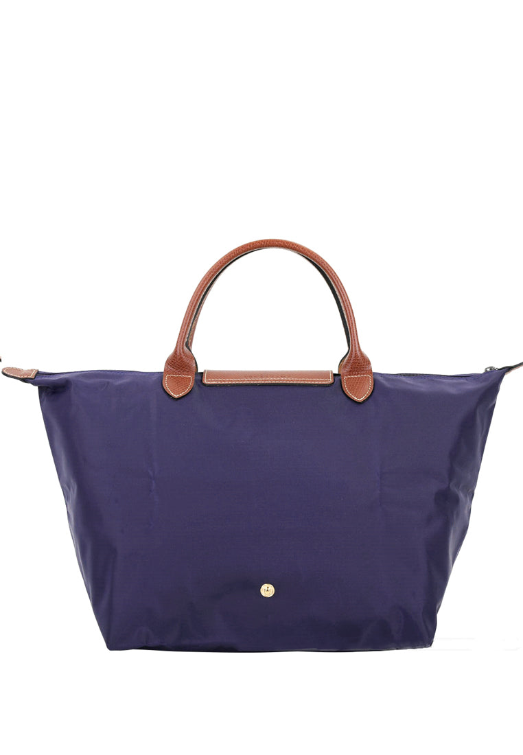 Longchamp Le Pliage Classic Medium Short Handle Bag Bilberry