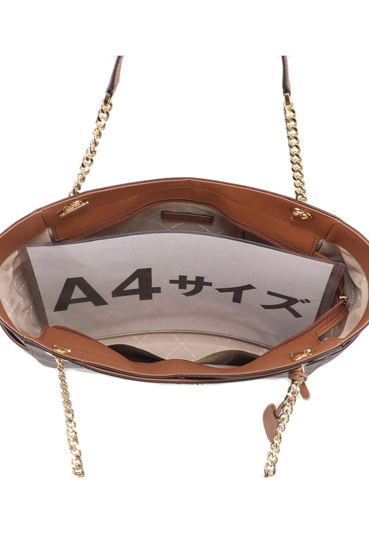Michael Kors Jet Set Large Logo Shoulder Bag - Brown