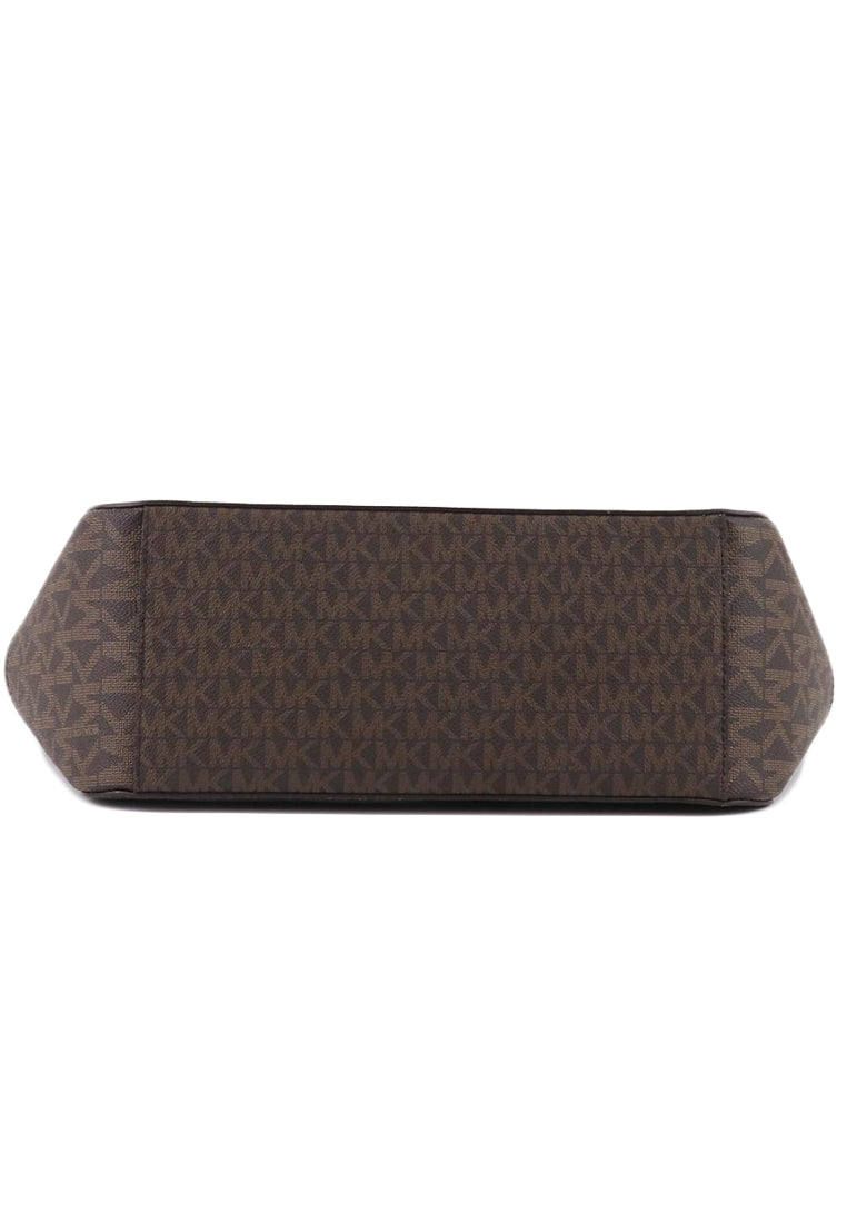 Michael Kors Jet Set Large Logo Shoulder Bag - Brown