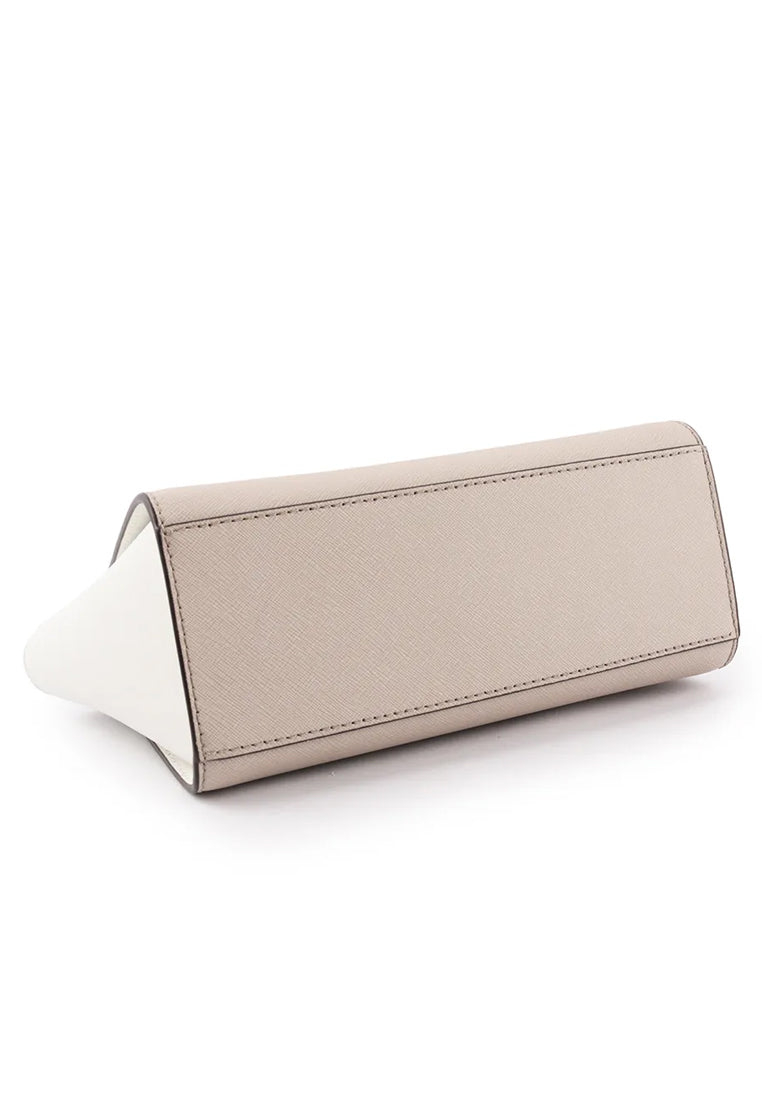 Michael Kors Selma Medium Messenger Crossbody Bag - Grey/White