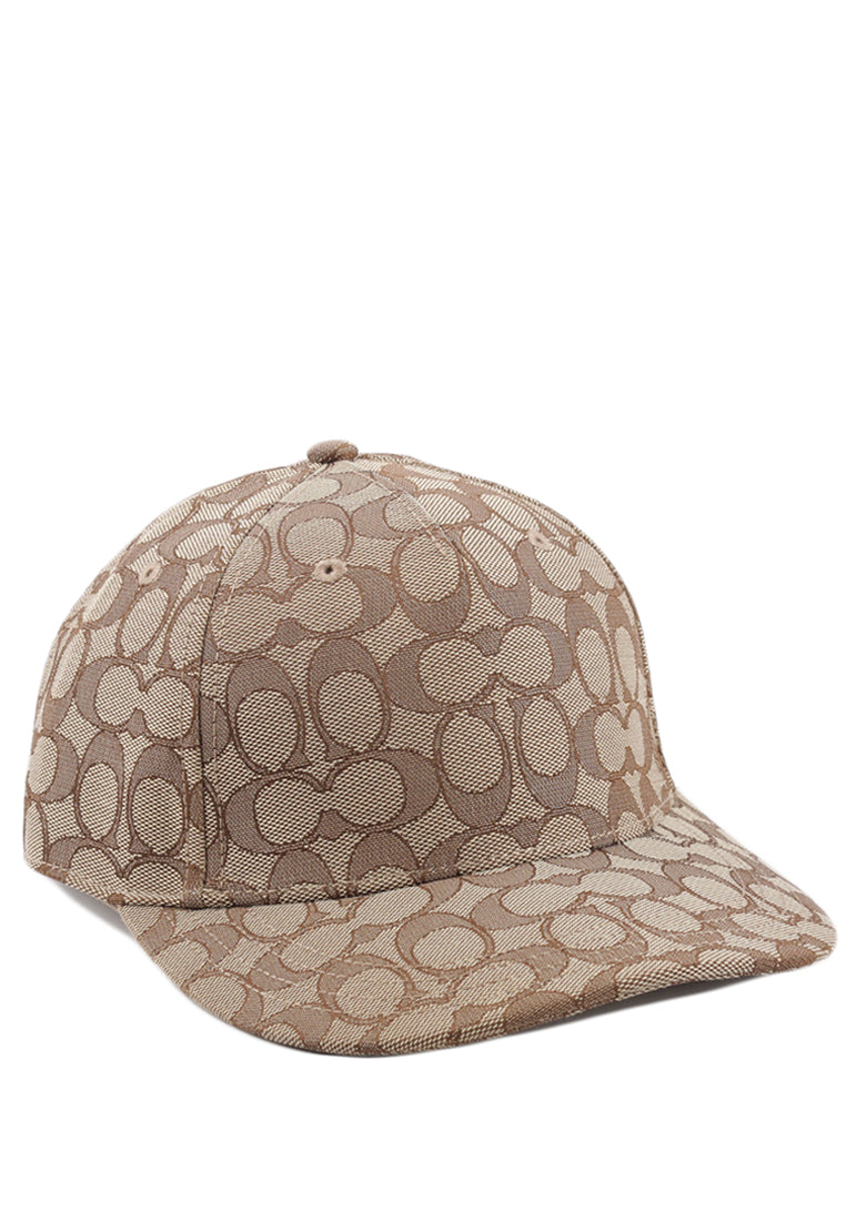 Coach Signature Jacquard Baseball Hat - Brown