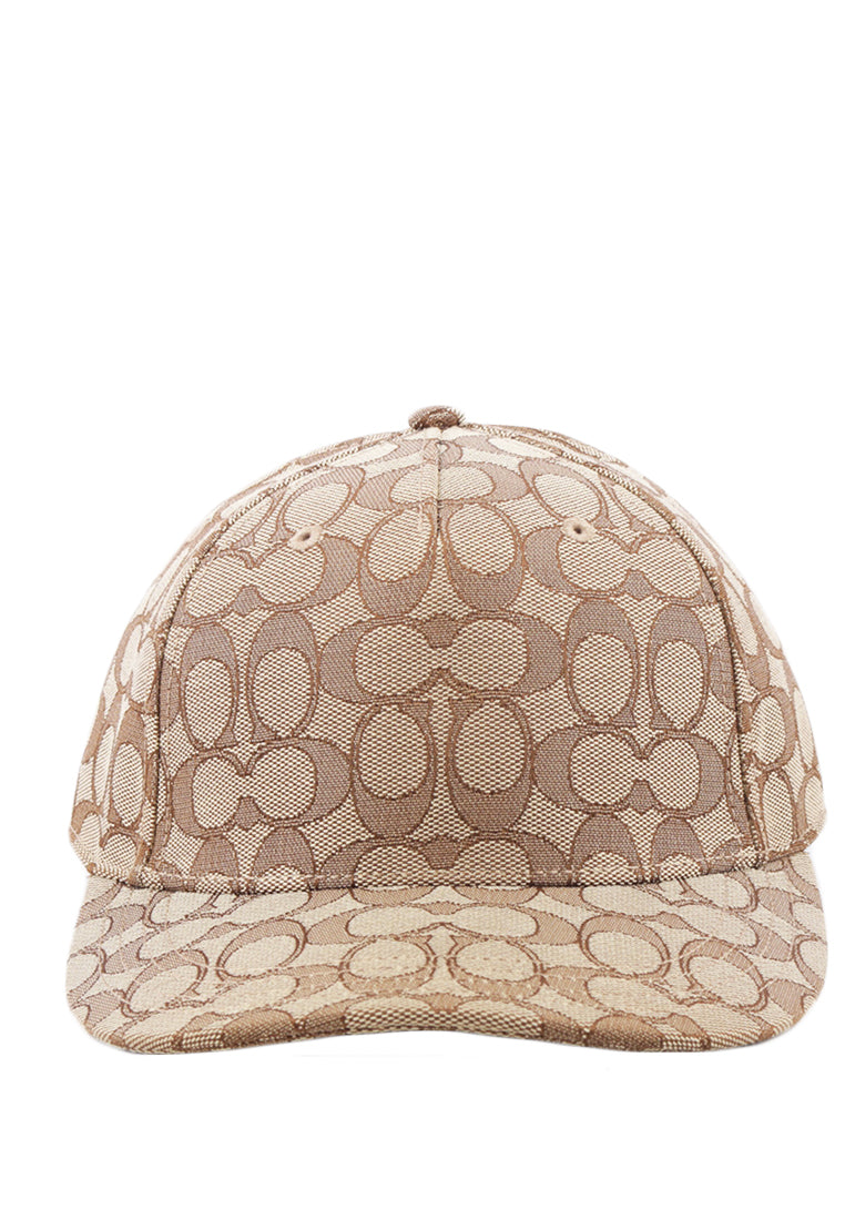 Coach Signature Jacquard Baseball Hat - Brown