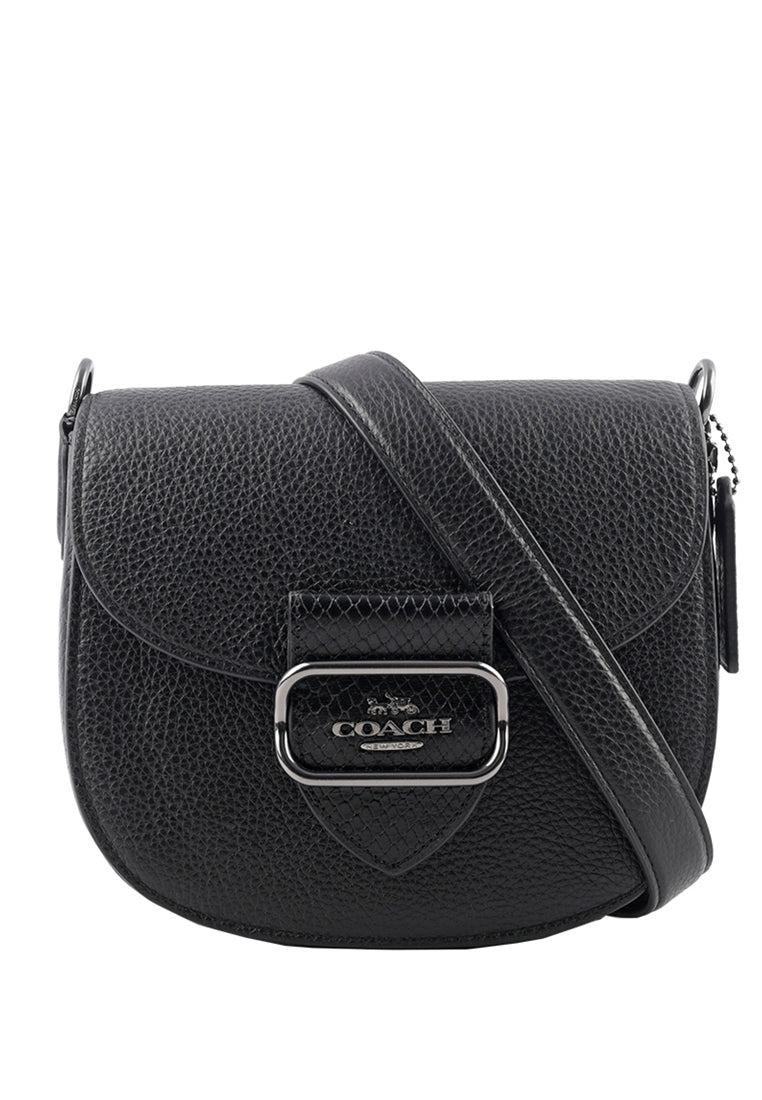 Coach Morgan Saddle Bag - Gunmetal/Black
