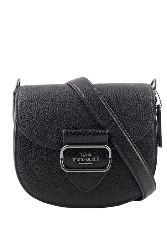 Coach Morgan Saddle Bag - Gunmetal/Black