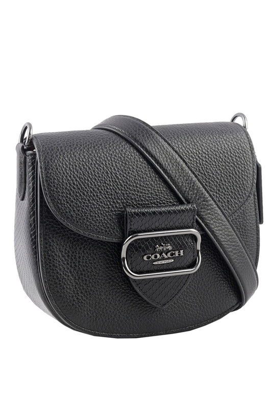 Coach Morgan Saddle Bag - Gunmetal/Black