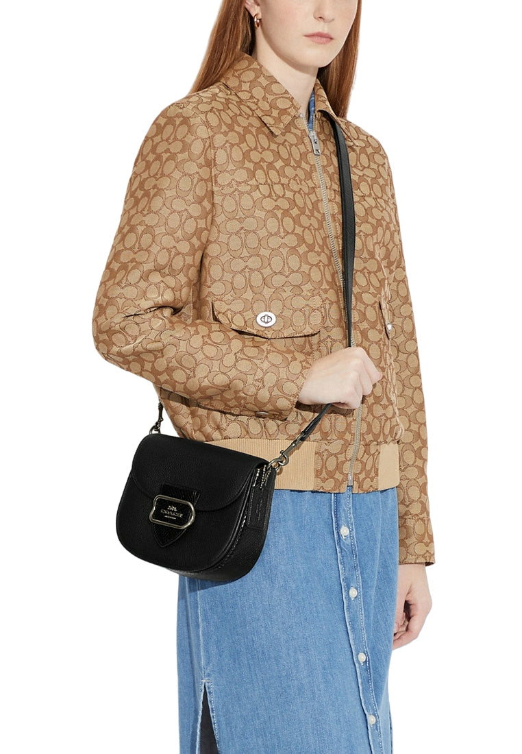 Coach Morgan Saddle Bag - Gunmetal/Black
