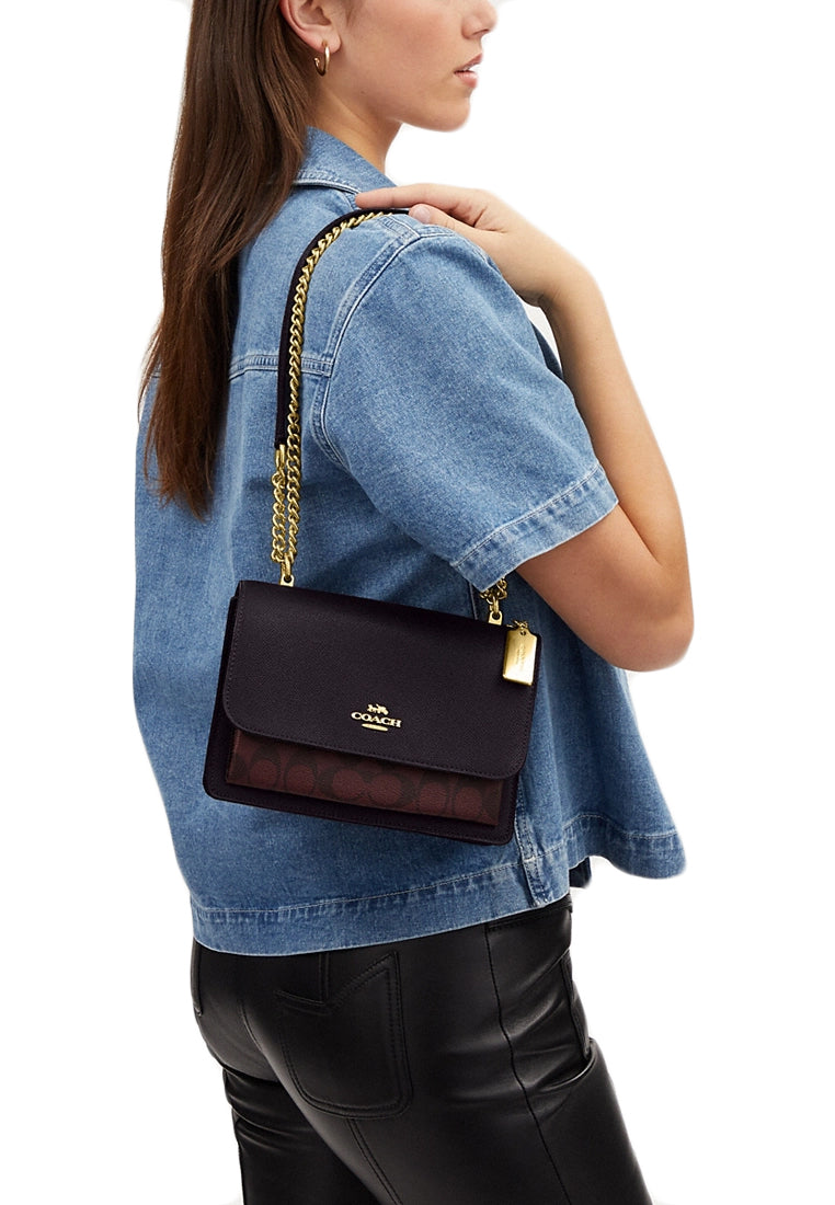 Coach Klare Crossbody In Signature Canvas - Oxblood