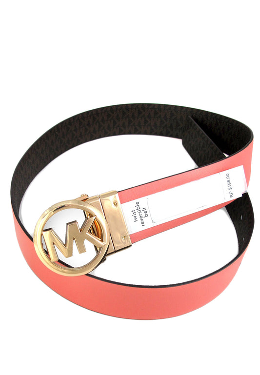 Michael Kors Twist Reversible Women Belt in Signature - Brown