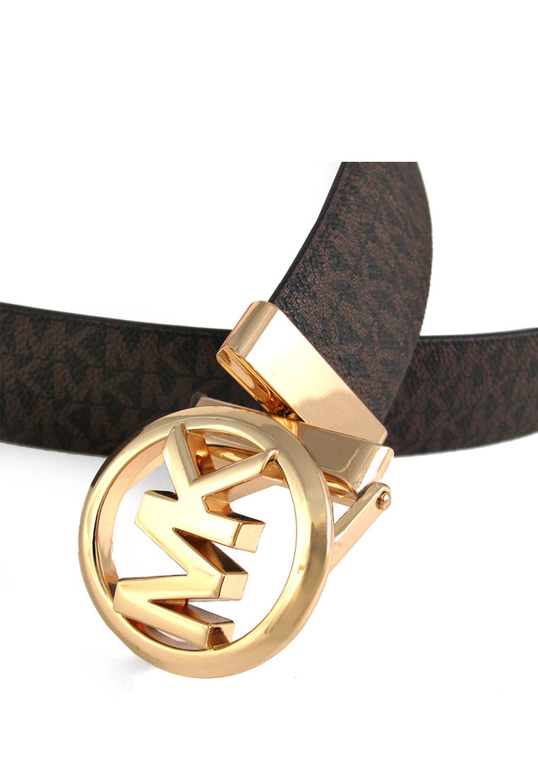 Michael Kors Twist Reversible Women Belt in Signature - Brown